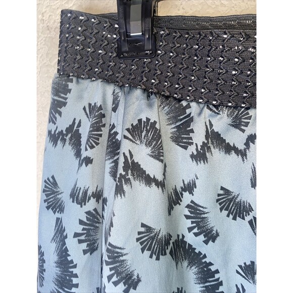 Free People Skirt tier metallic elastic high waist western geometric art L layer - Picture 4 of 8